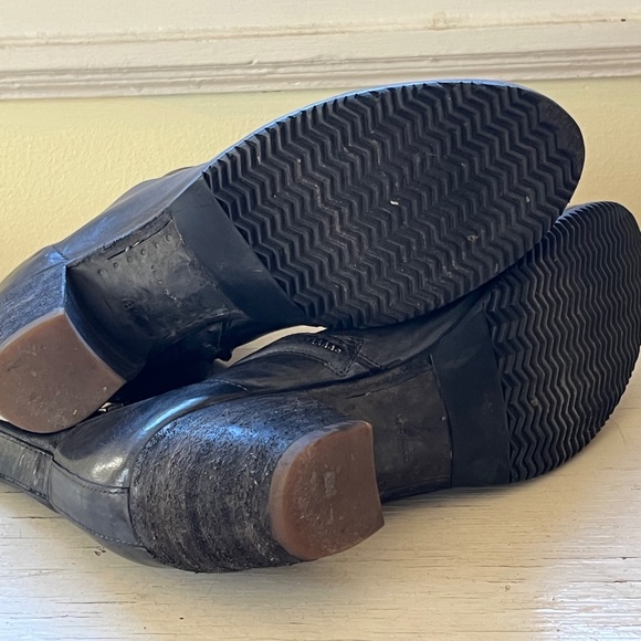 Official Creative dark gray/black leather boots 38.5. - Picture 7 of 9